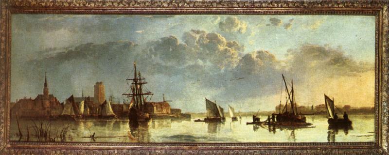 CUYP, Aelbert View on the Maas at Dordrecht Sweden oil painting art